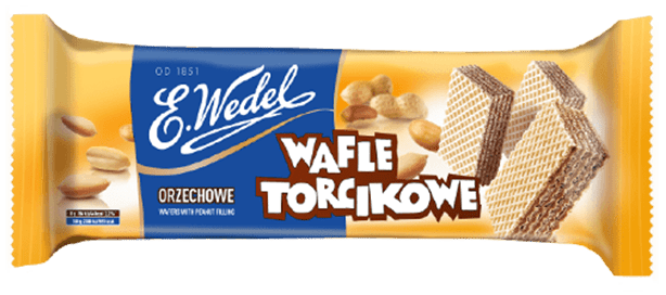 Wafle torcikowe orzechowe