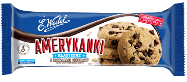 Amerykanki Klasyczne z kawałkami czekolady