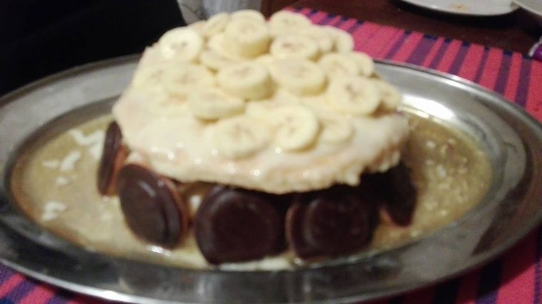 Tort czekoladowo-bananowy