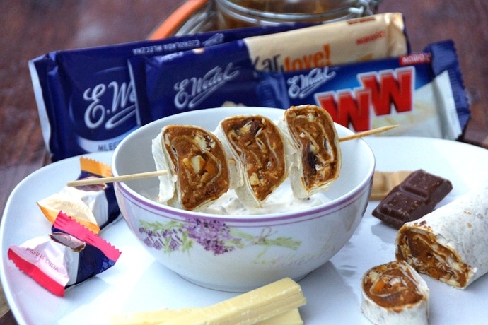 Wedella (zdrowy krem czekoladowy) & obłędnie wedlowskie szaszłyki śniadaniowe z sosem stracciatella