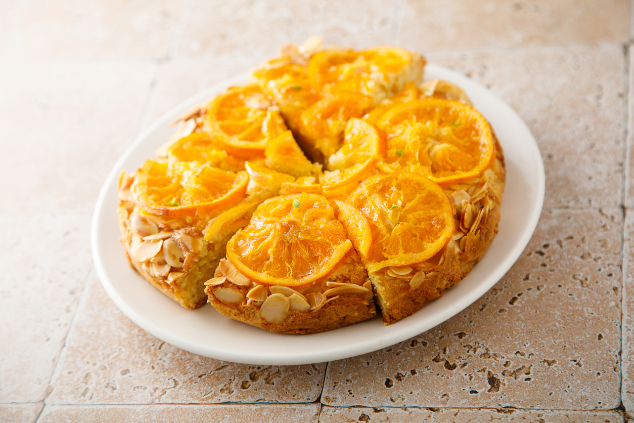 Ciasto pomarańczowo - migdałowe