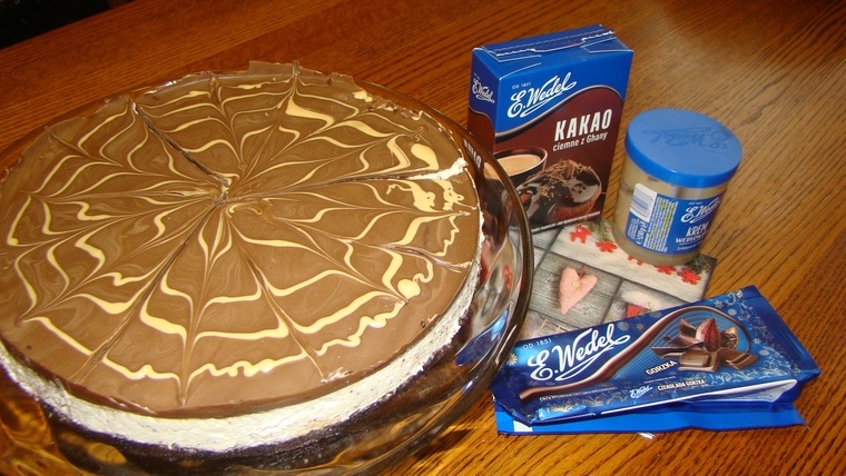 Sernik na zimno straciatella - mocno czekoladowy