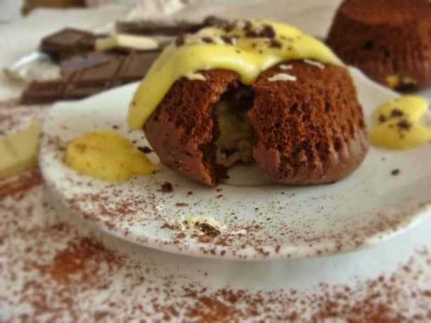 Czekoladowy pudding z imbirem