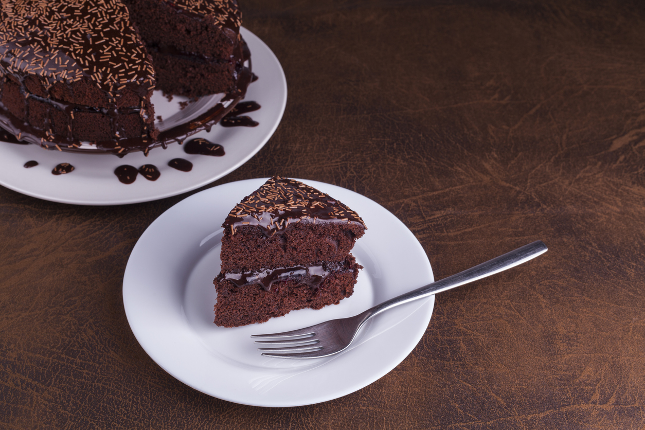 Ciasto a’la piernik czekoladowy z posypką