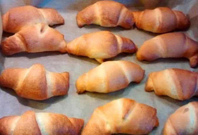 Rożki Francuskie z czekoladą.
