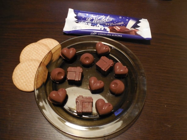 Pralinki czekoladowe z nadzieniem
