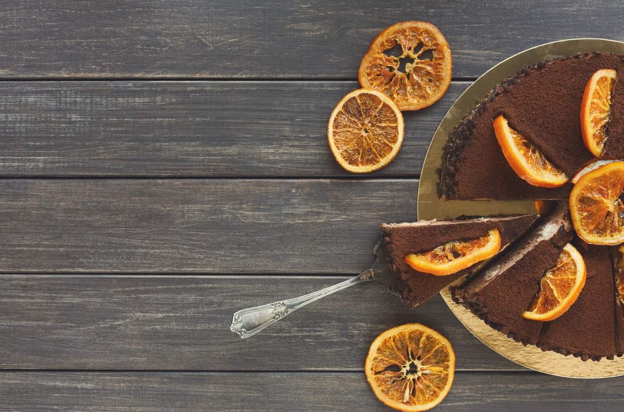 Intensywnie czekoladowe ciasto z likierem pomarańczowym