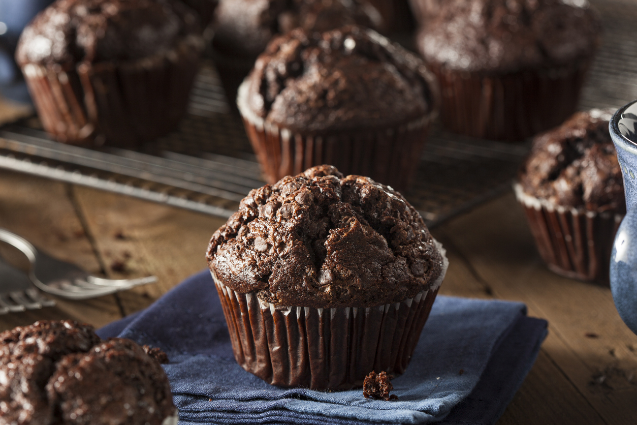 Potrójnie czekoladowe muffinki