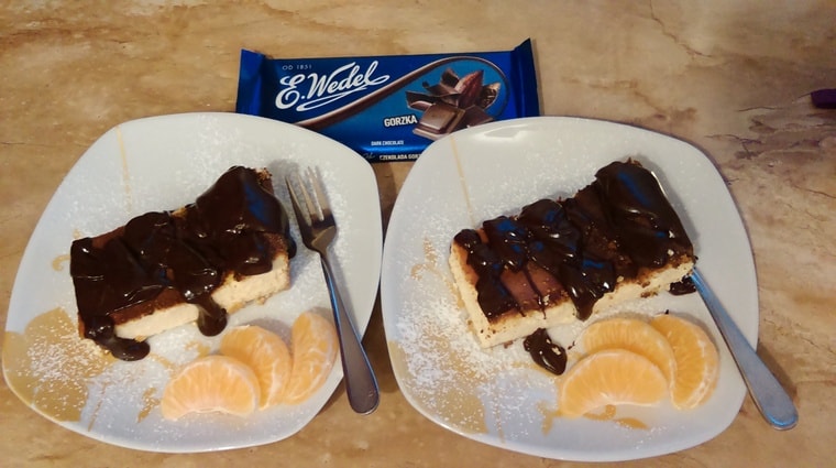 Serowa symfonia smaków pod kołderką z gorzkiej przyjemności :)